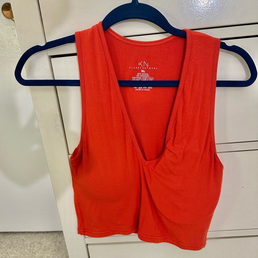 Klassy Network Built In Bra Crop Top